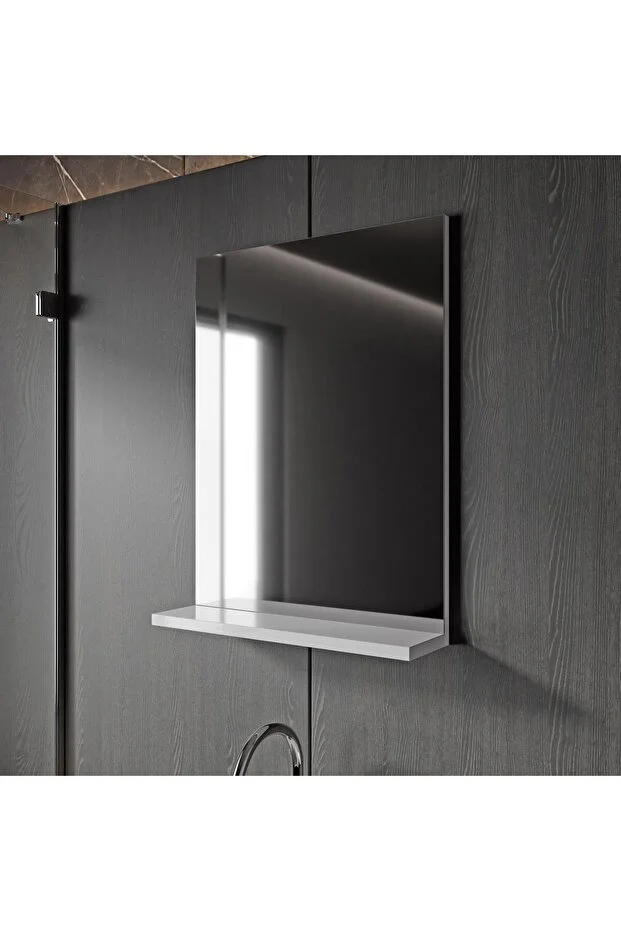 Milano 50 Cm Lavabolu Banyo Dolabı,lavabo Dahil, Ayna Dahil,sonomo Meşe